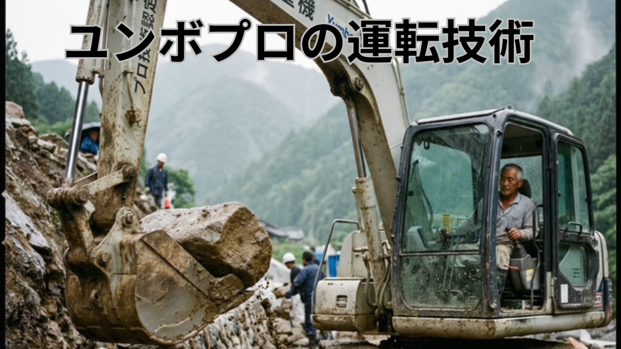 ユンボプロの運転技術