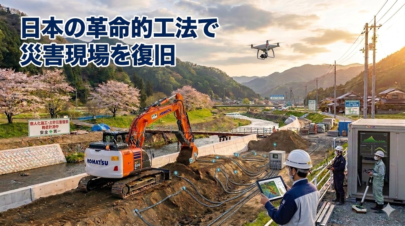 6年間見放され続けた災害現場。日本の革命的工法で、わずか5日で劇的復旧。【残存型枠工法】